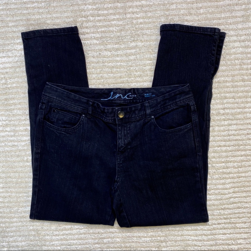 INC black denim skinny jeans - Picture 7 of 12